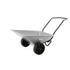 H&ouml;rby Bruk tuin kruiwagen dubbel wiel Zilvergrijs