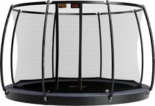 FlatLevel trampoline set 12 grijs