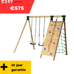 Horby Bruk Houten schommel met klimwand 