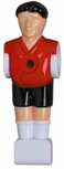 11 Charlsten Kickerfiguren voor 16 mm Stangen Rood/Zwart