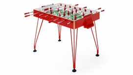 FAS Apollo Voetbaltafel doorlopende stangen indoor rood