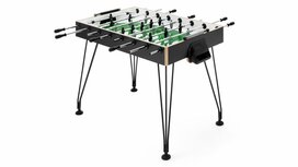 FAS Apollo Voetbaltafel doorlopende stangen indoor zwart