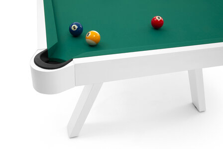 FAS Pooltafel en eettafel Etoile 7 ft wit-design