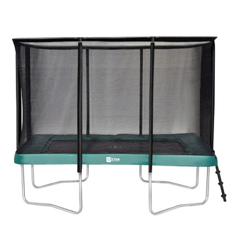 Etan Premium 281 x 201 cm rechthoekige trampoline met net / 0965 groen