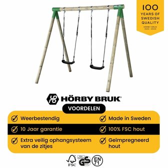 Horby bruk houten Schommel basis 100% FSC hout