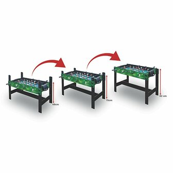 Carromco Kicker Level-XT Voetbaltafel met Telescoop stangen indoor