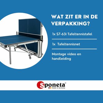 Sponeta S7-63i Allround Compact tafeltennistafel indoor blauw