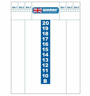 Winmau Scorebord darts, 60x40cm