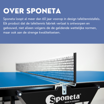 Tafeltennistafel robuust Indoor blauw Sponeta  S3-47i