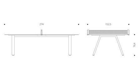 FAS Tafeltennistafel Grasshopper Outdoor