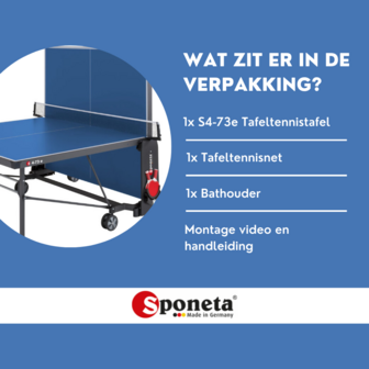 Sponeta S4-73e Tafeltennistafel outdoor blauw