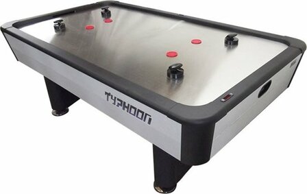 TopTable Typhoon Pro Airhockeytafel Metal-Line met 2 extra pucks en pushers