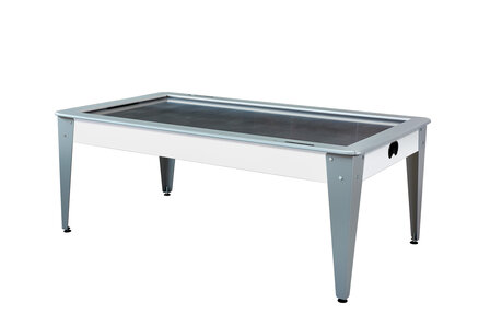 Bilijardai Dino Airhockey 7ft wit RVS voorzien van 2 motoren