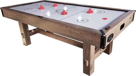 TopTable Timber Dinning Airhockey/Tafeltennistafel indoor met 2 extra pucks en pushers