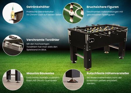 Voetbaltafel bandito Profi Soccer Deluxe