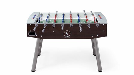 FAS Fun Wenge Voetbaltafel indoor doorlopende stangen zwart