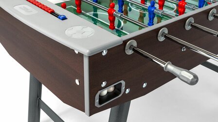 FAS Fun Wenge Voetbaltafel indoor doorlopende stangen zwart