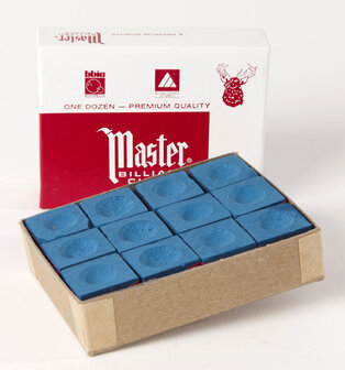 Master doosje krijtjes 12 st. Blauw