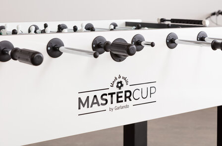 Garlando Voetbaltafel MasterCup Black &amp; White &ndash; Strak design, professioneel speelplezier