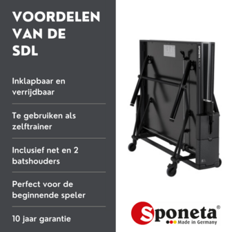 Sponeta SDL Black Tafeltennistafel outdoor