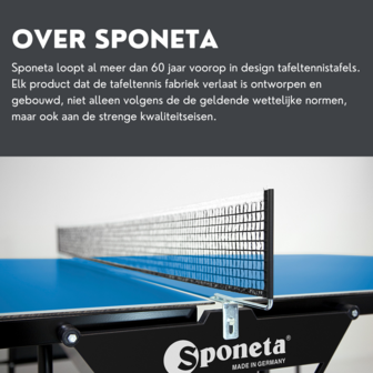 Sponeta SDL Black Tafeltennistafel outdoor