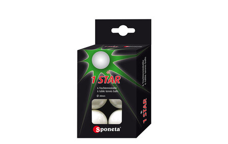 Sponeta Tafeltennisballen 1 ster
