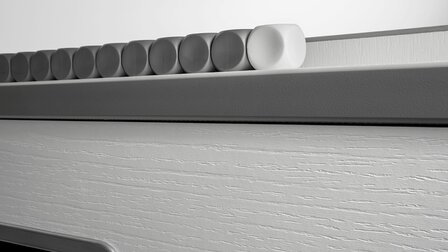FAS Charme Voetbaltafel indoor doorlopende stangen wit