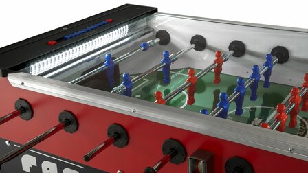 FAS San siro 1.0 Voetbaltafel indoor met topglas en muntinworp