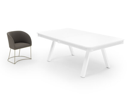 FAS Pooltafel en eettafel Etoile 7 ft wit-design