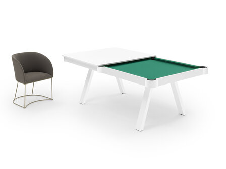 FAS Pooltafel en eettafel Etoile 7 ft wit-design