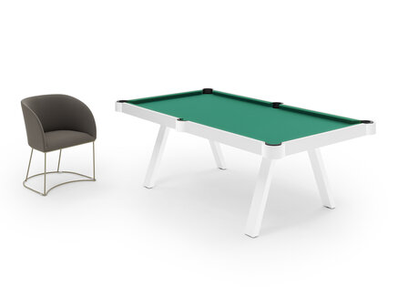 FAS Pooltafel en eettafel Etoile 7 ft wit-design