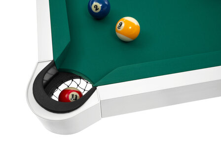 FAS Pooltafel en eettafel Etoile 7 ft wit-design