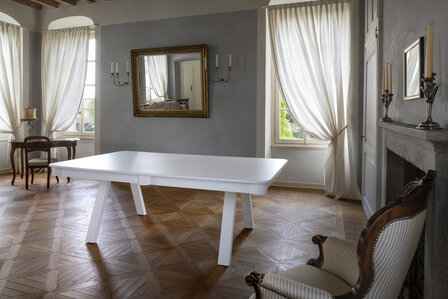FAS Pooltafel en eettafel Etoile 7 ft wit-design
