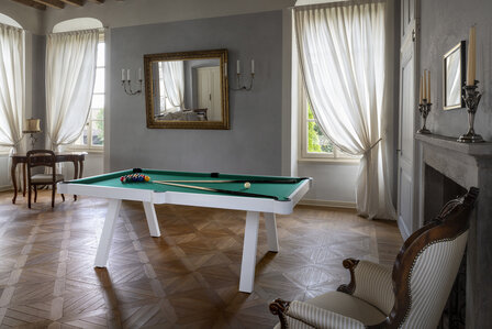 FAS Pooltafel en eettafel Etoile 7 ft wit-design