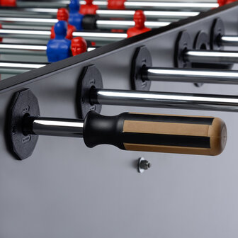 FAS San siro 2.0 Voetbaltafel indoor met topglas en muntinworp