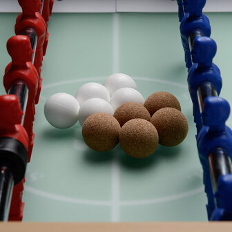 FAS San siro 2.0 Voetbaltafel indoor met topglas en muntinworp
