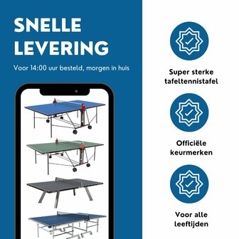 Sponeta S3-47e Tafeltennistafel outdoor blauw