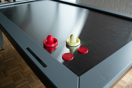 Bilijardai Dino Airhockey 6ft zwart RVS voorzien van 2 motoren