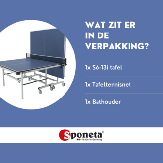Sponeta S6-13i Tafeltennistafel indoor blauw