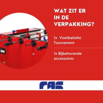FAS Tournament 1.0 Wedstrijd Voetbaltafel indoor rood