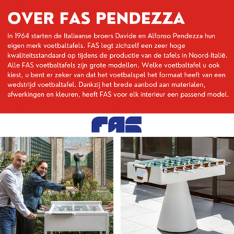 FAS Tournament 1.0 Wedstrijd Voetbaltafel indoor rood