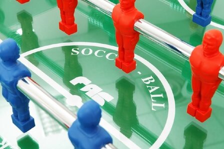 FAS San siro 1.0 Voetbaltafel indoor met topglas en muntinworp