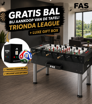 FAS competitie voetbaltafel model Wembley 2.0 zwart