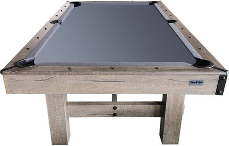 TopTable Dinner Wood Pooltafel met bank 8ft