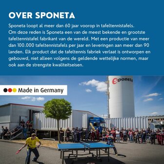 Sponeta S3-47e Tafeltennistafel outdoor blauw