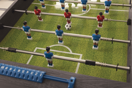 Charlsten Tafelvoetbal Tafel Soccer Grijs - Sport met doorlopende stangen