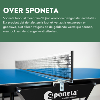 Sponeta&reg; S1-42i Tafeltennistafel Bundel - Inclusief Batjes + Balletjes Indoor