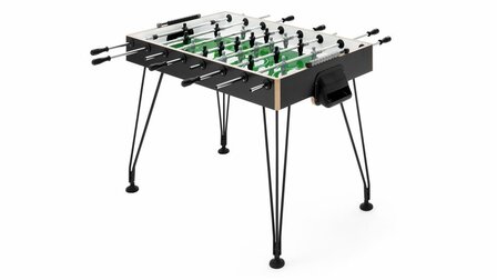 FAS Apollo Voetbaltafel doorlopende stangen indoor zwart
