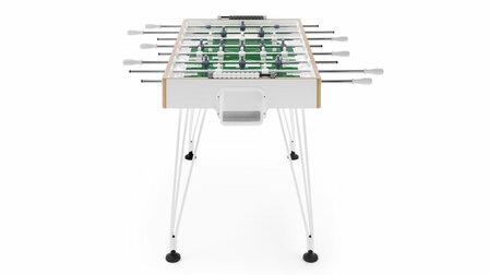 FAS Apollo Voetbaltafel Doorlopende stangen Outdoor wit