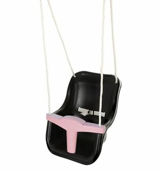 Horby brukBaby schommelzit zwart/pale pink